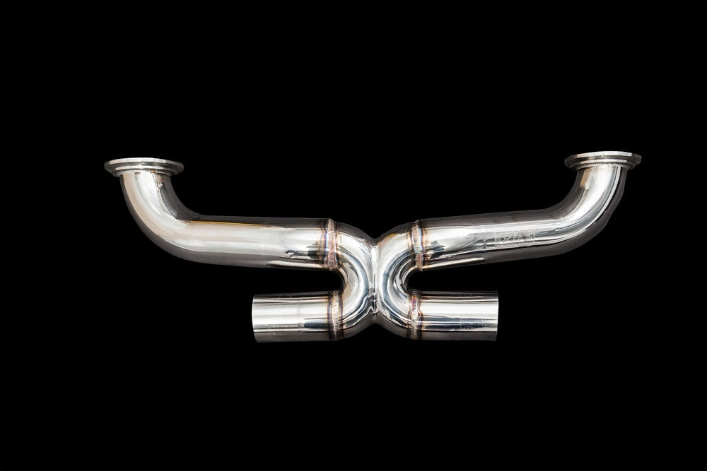 ipe innotech performance exhaust performance line audi r8 v10 plus mk2 x pipe