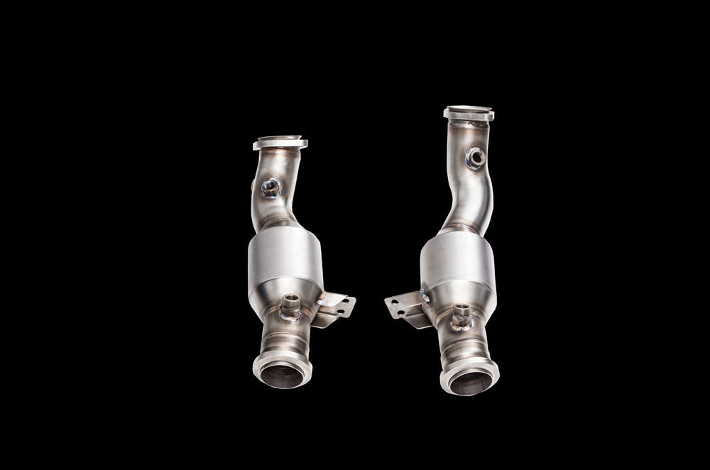 ipe innotech performance exhaust performance line mercedes benz w205 c43 amg c400 c450 cat pipes 1