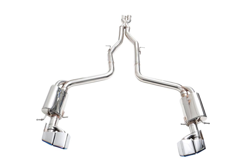 ipe innotech performance exhaust performance line mercedes benz w218 cls63 amg mid pipe valvetronic muffler remote control module tips 5