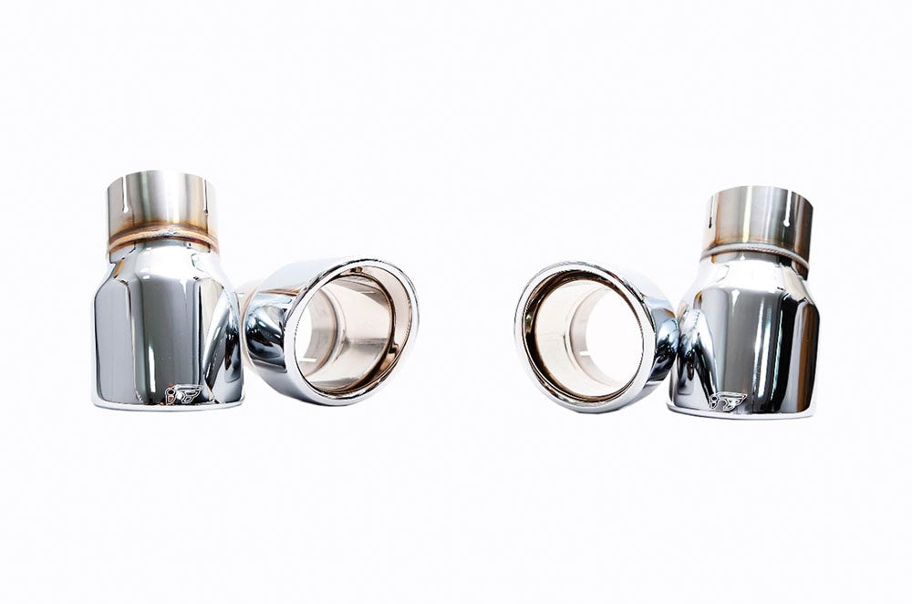 ipe innotech performance exhaust performance line porsche 958 cayenne 3 0t tips chrome polished
