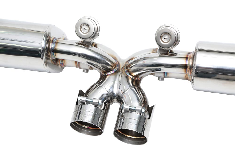 ipe innotech performance exhaust performance line porsche 991 gt3 rs valvetronic muffler tips 6