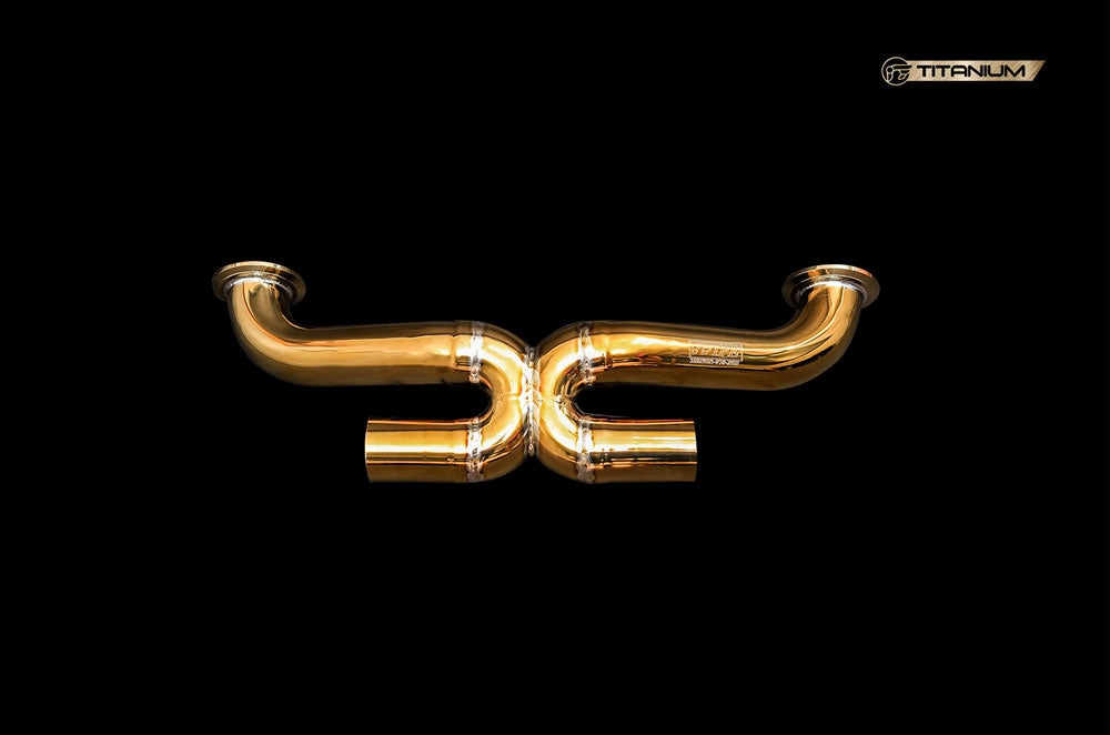 ipe innotech performance exhaust titanium line audi r8 v10 2007 2013 x pipe
