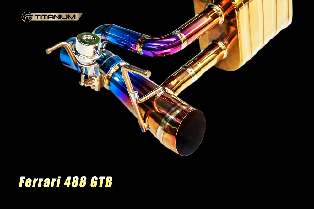ipe innotech performance exhaust titanium line ferrari 488 gtb evolution valvetronic muffler tips 1