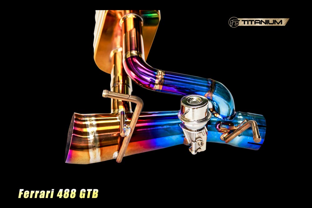 ipe innotech performance exhaust titanium line ferrari 488 gtb evolution valvetronic muffler 1
