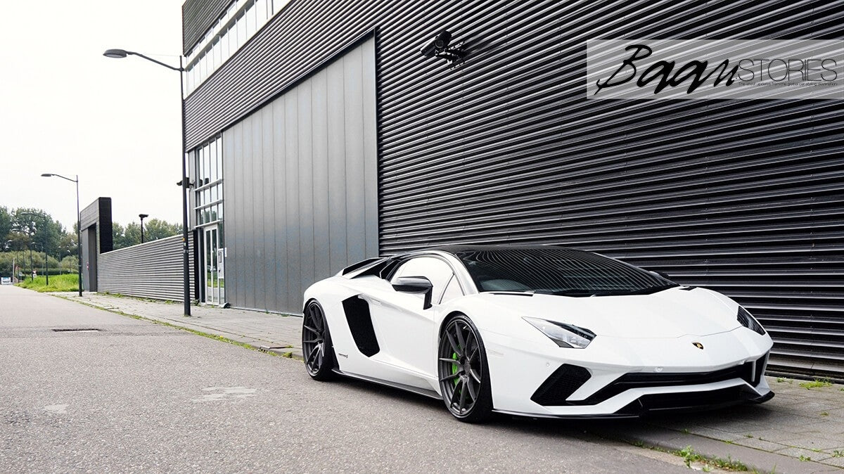 lowered Lamborghini aventador S