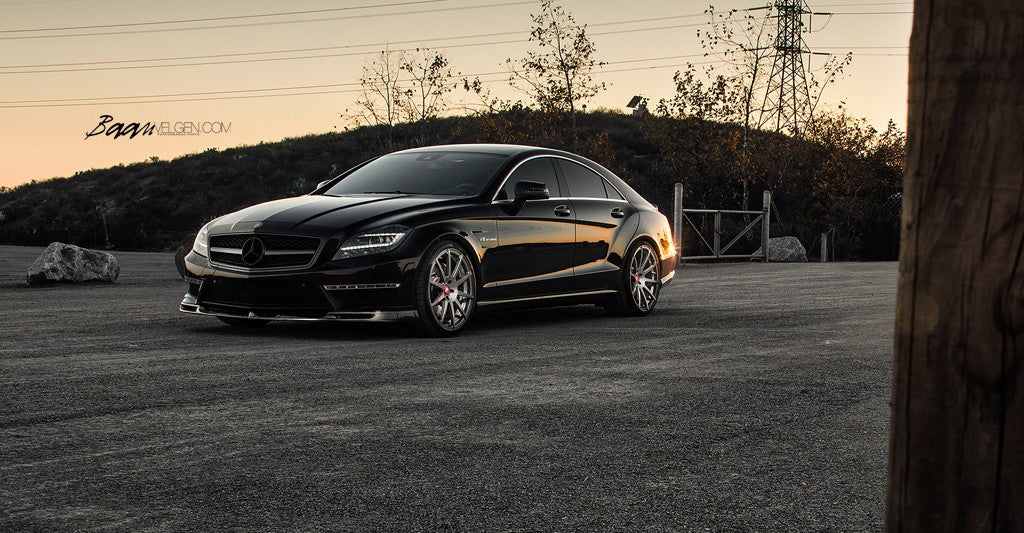 mercedes benz cls63 amg vorsteiner carbon fiber front add on spoiler 3