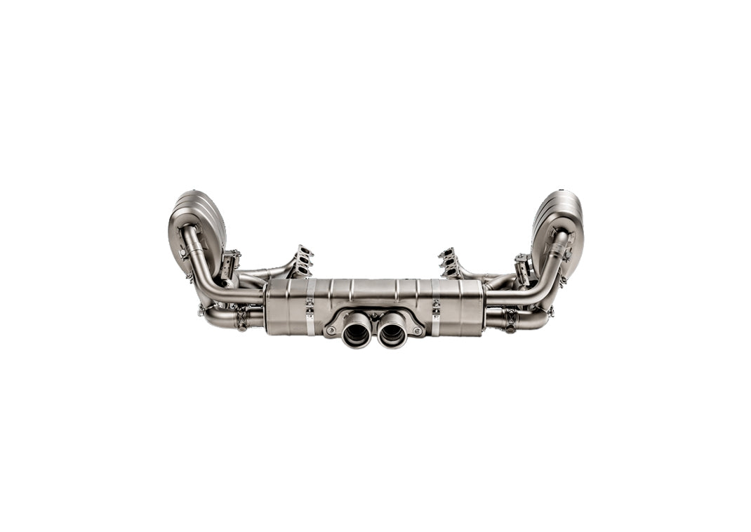 porsche 991 2 gt3 rs akrapovic slip on exhaust evolution headers