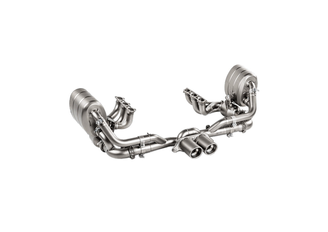 porsche 991 2 gt3 rs akrapovic slip on race exhaust evolution headers