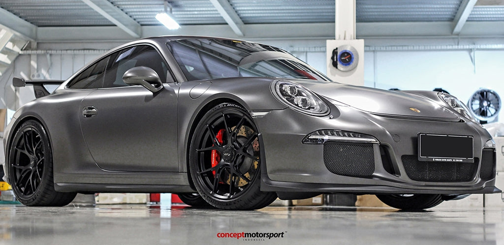 porsche 991 gt3 bbs fi r 20 inch satin black 1