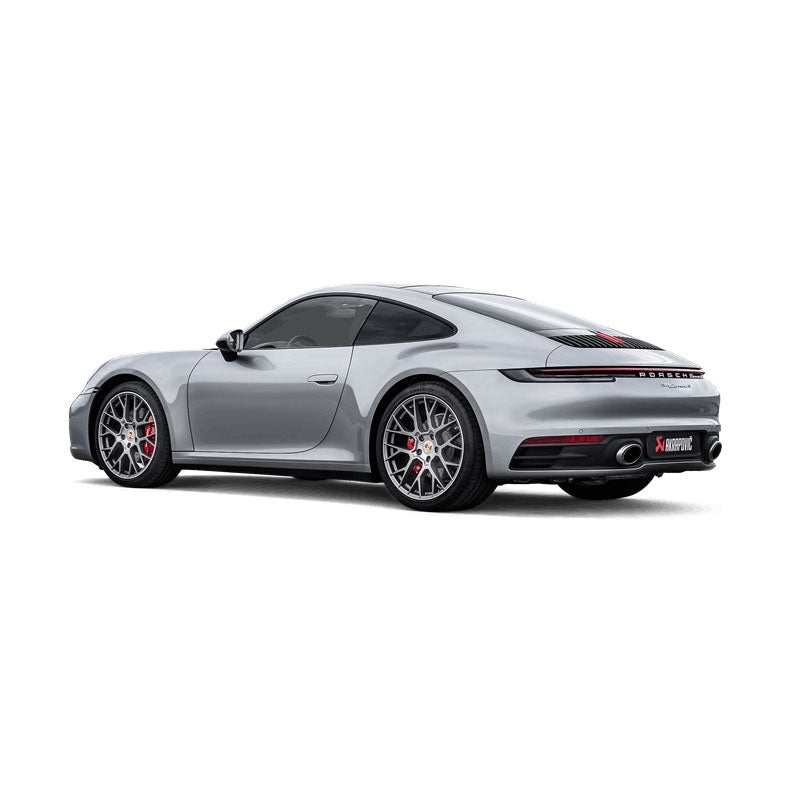 porsche 992 with akrapovic exhaust