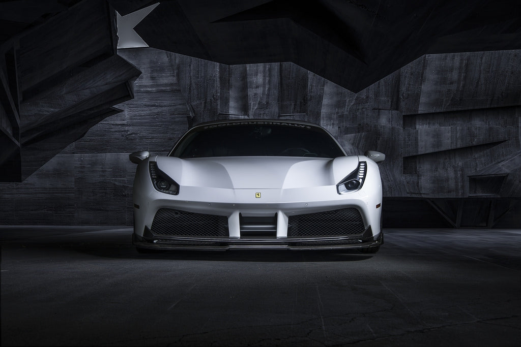 vorsteiner diavolo ferrari 488 front spoiler carbon