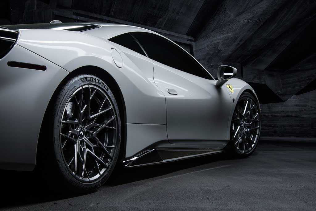 vorsteiner ferrari 488 side skirt diavolo