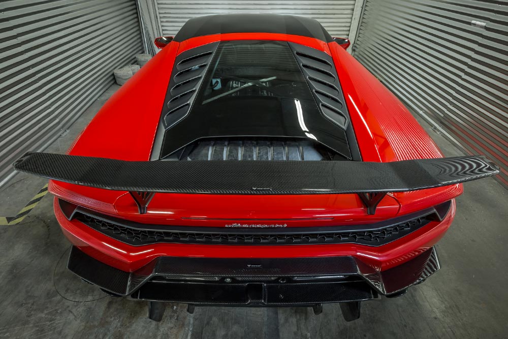 vorsteiner novara edizione aero wing blade aluminum uprights for lamborghini huracan 2 3