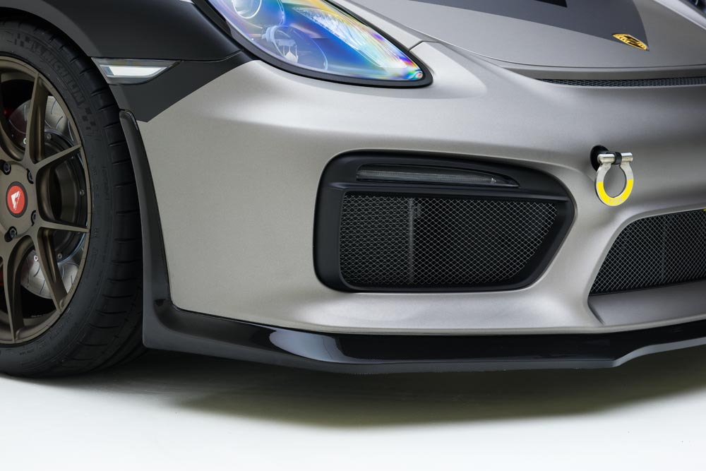 vorsteiner v cs aero front splitter for porsche 981 cayman gt4 4 3