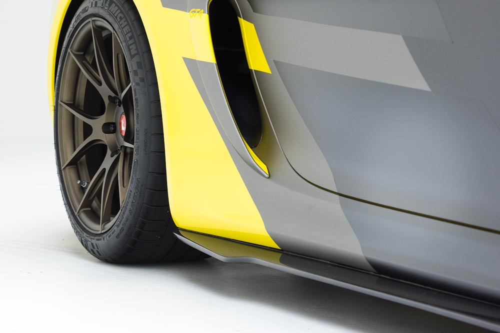 vorsteiner v cs aero side skirts for porsche 981 cayman gt4 3 4