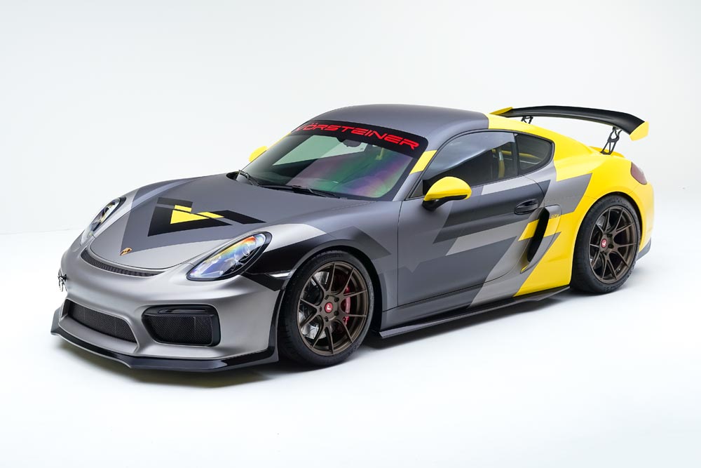 vorsteiner v cs aero wing blade end caps for porsche 981 cayman gt4 1 2