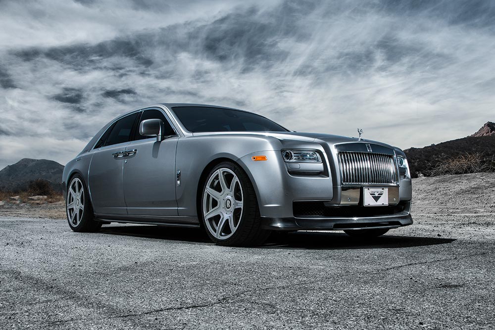 vorsteiner v gr aero front splitter for rolls royce ghost 2 4
