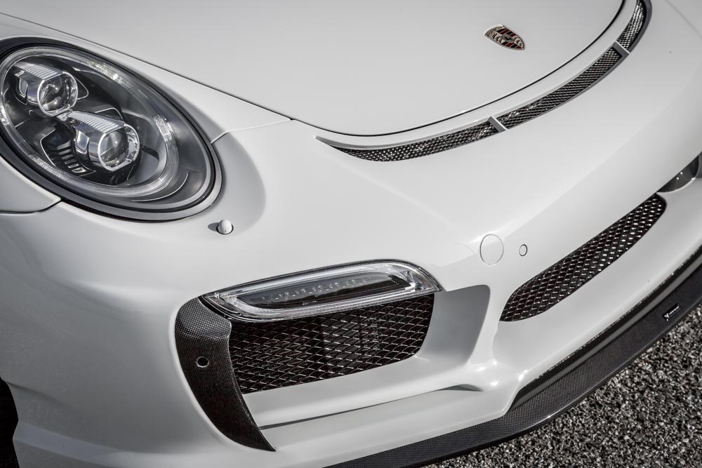 vorsteiner v rt aero front bumper with chin spoiler for porsche 991 turbo 4 3