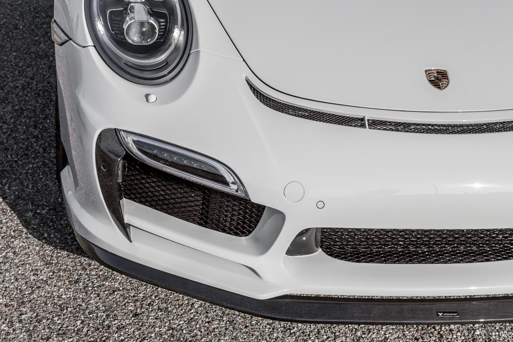 vorsteiner v rt aero front bumper with chin spoiler for porsche 991 turbo 5 3
