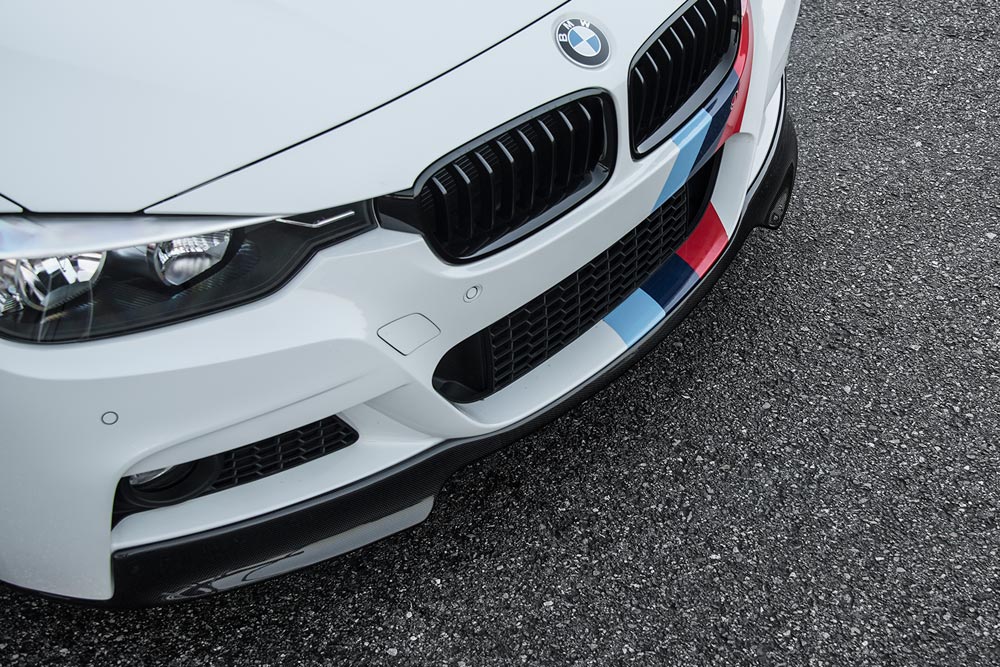 vorsteiner vrs aero front add on spoiler for bmw f30 3 series m sport 2 5