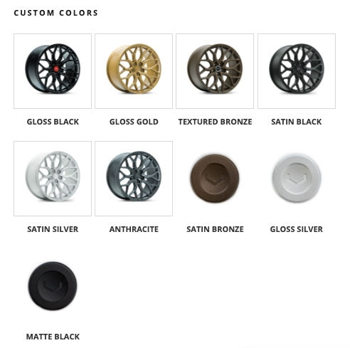 vossen hf 2 custom finishes