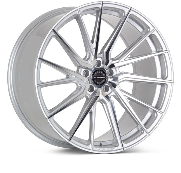 vossen hf4 t silver polished wheels