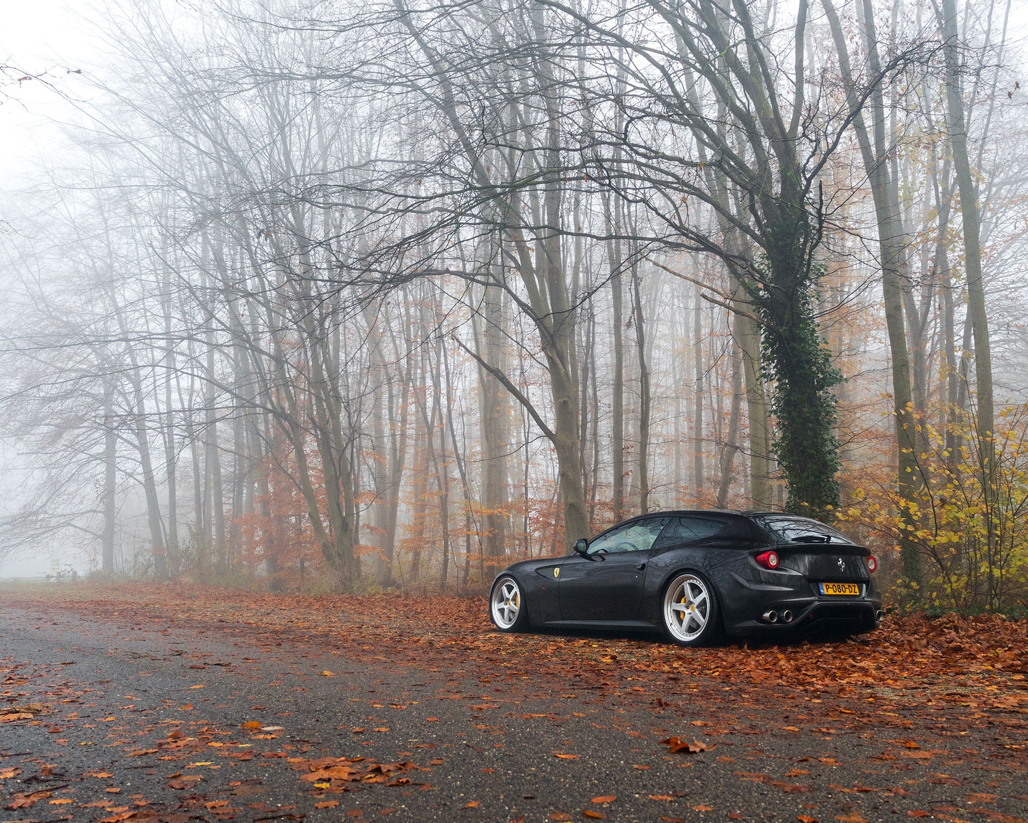 the Ultimate Ferrari FF: A Symphony of BC Forged MLE05 Wheels, Novitec Lowering, and IPE Exhaust