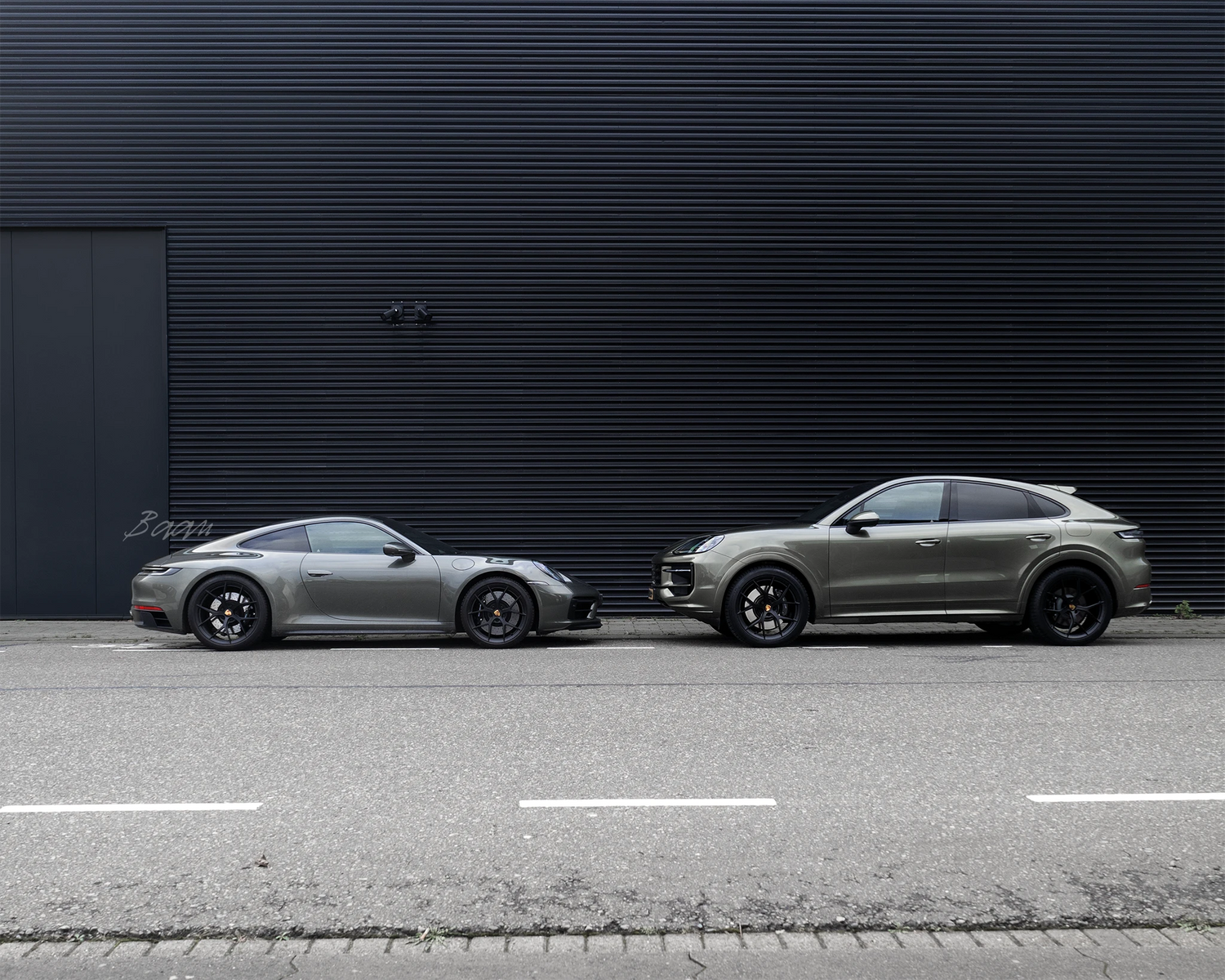 Porsche with BC Forged KL01 Wheels, his and hers