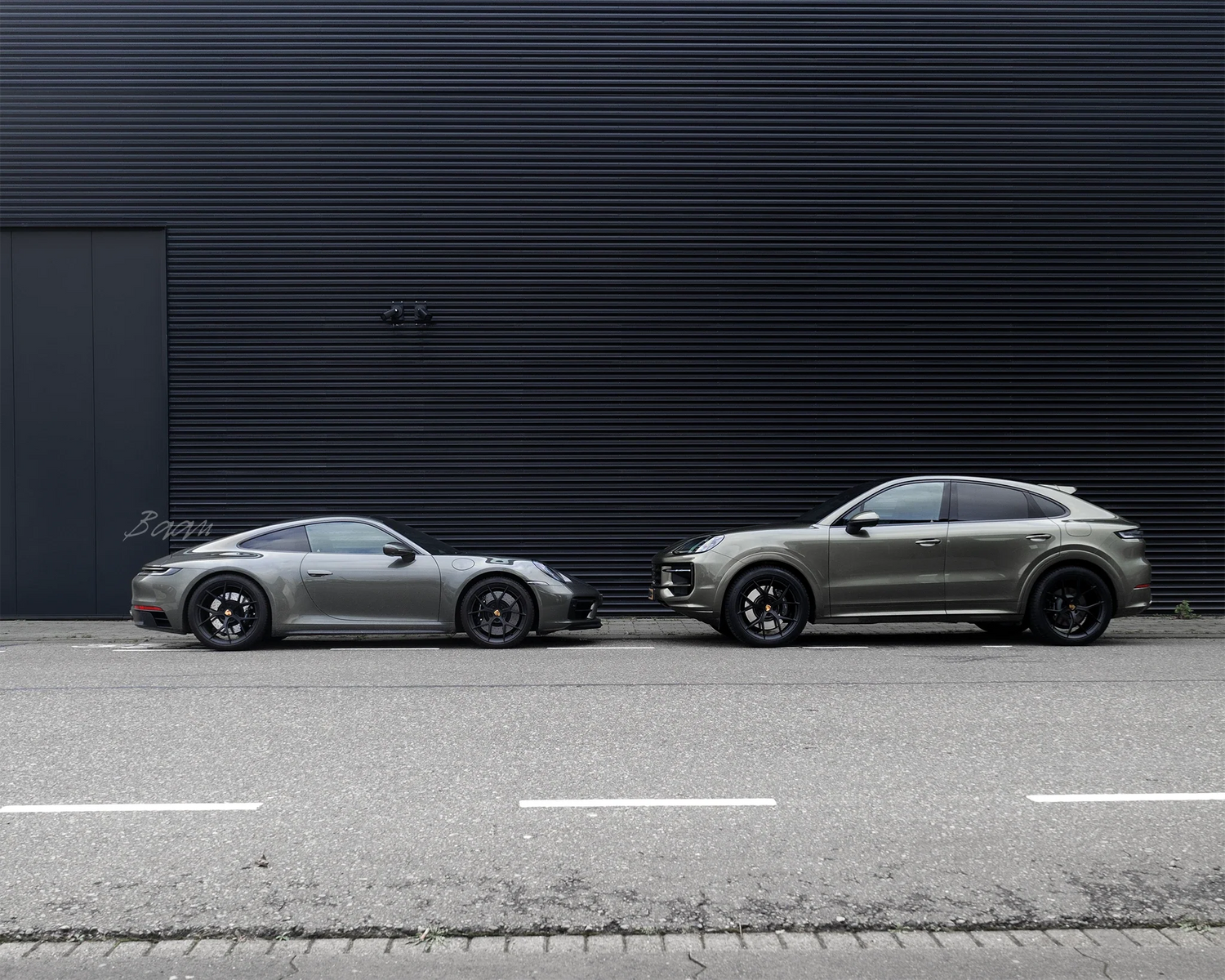 Porsche with BC Forged KL01 Wheels, his and hers