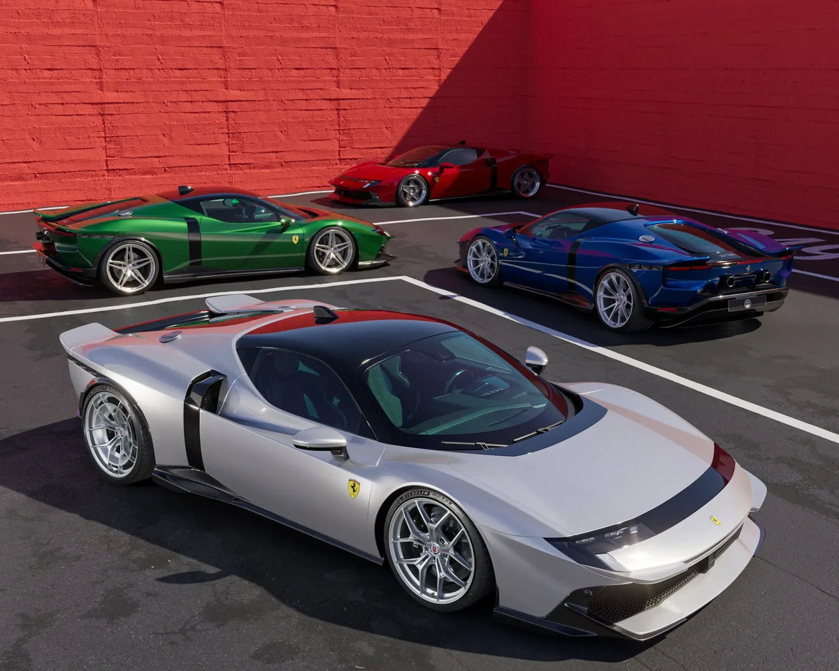 Ferrari 849 Testarossa rendered with HRE wheels