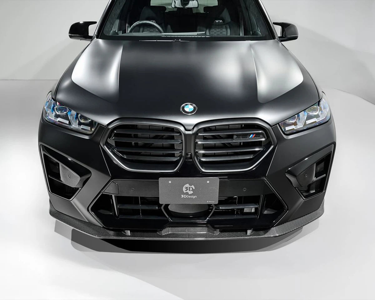 Side angle showing the aggressive fitment of the 3DDesign front spoiler
