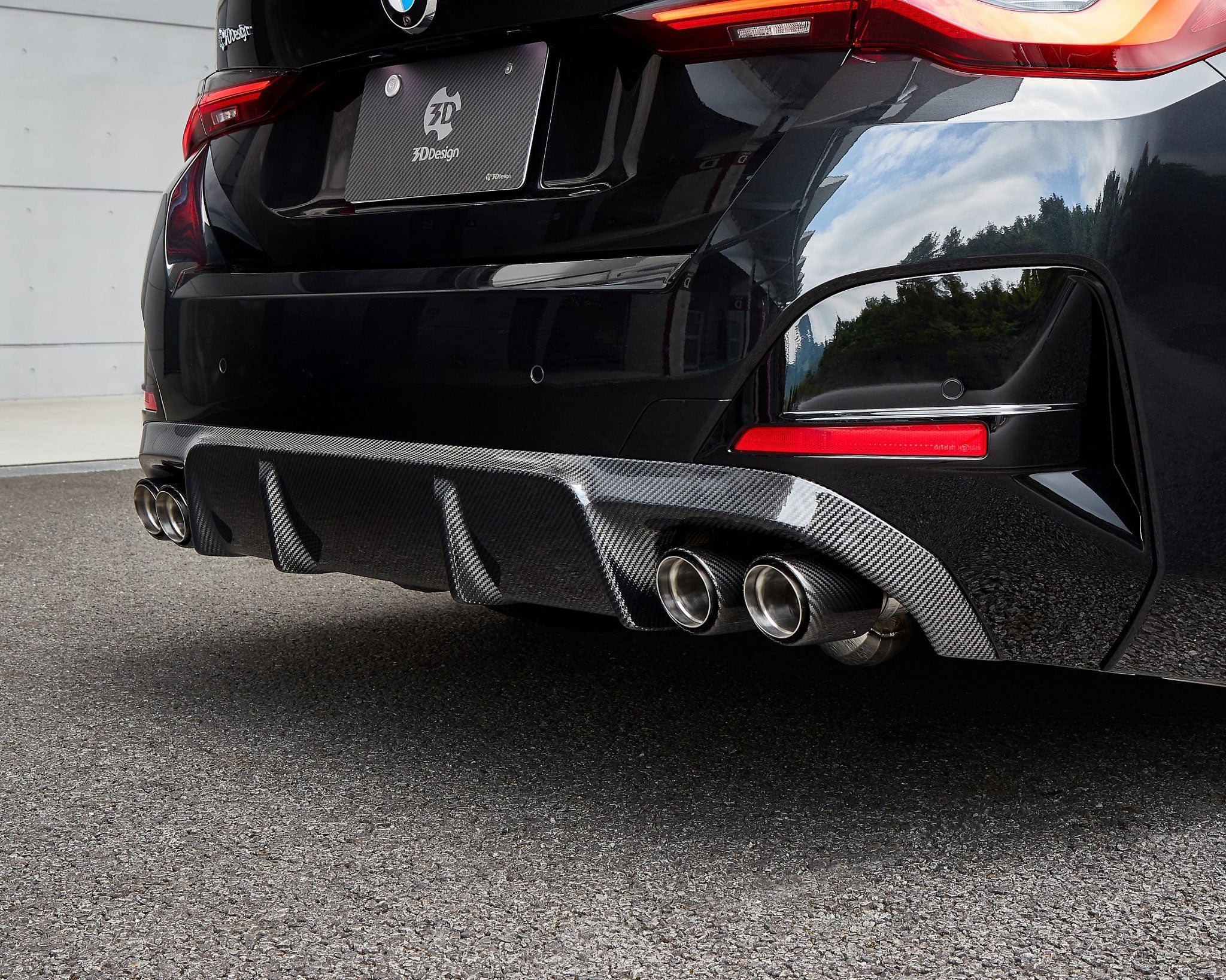 3ddesign BMW G26 4-serie gran coupe diffuser