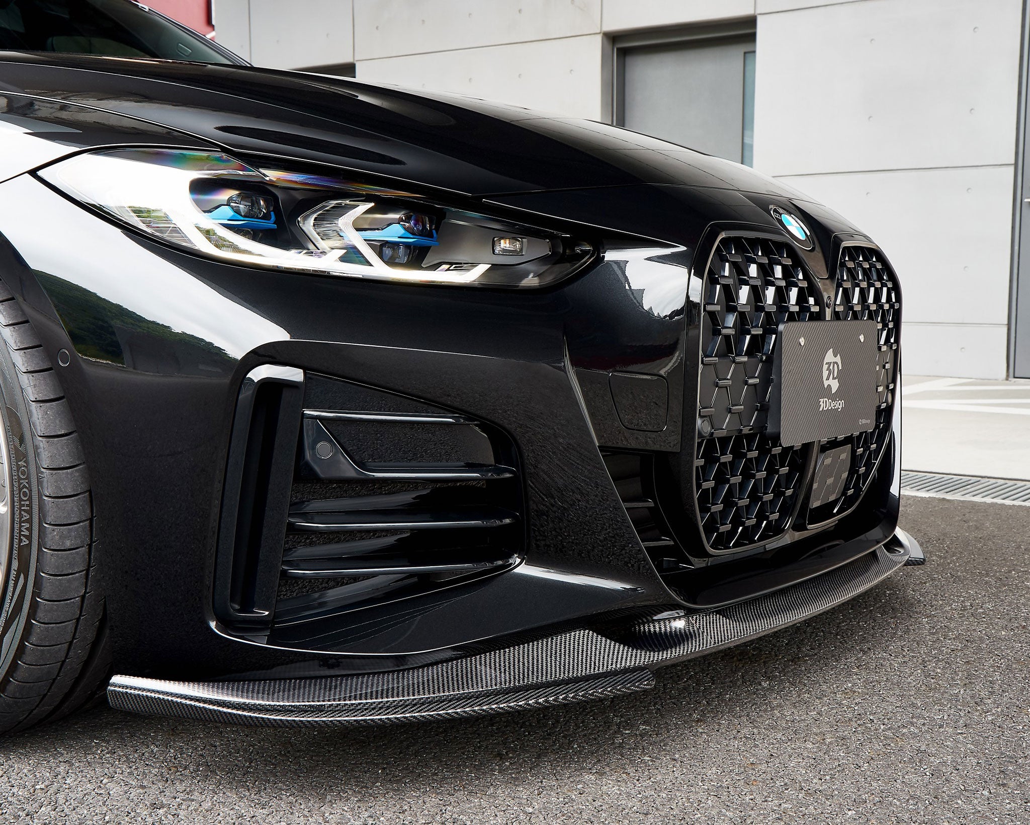 3ddesign BMW G26 4-serie gran coupe frontspoiler splitters