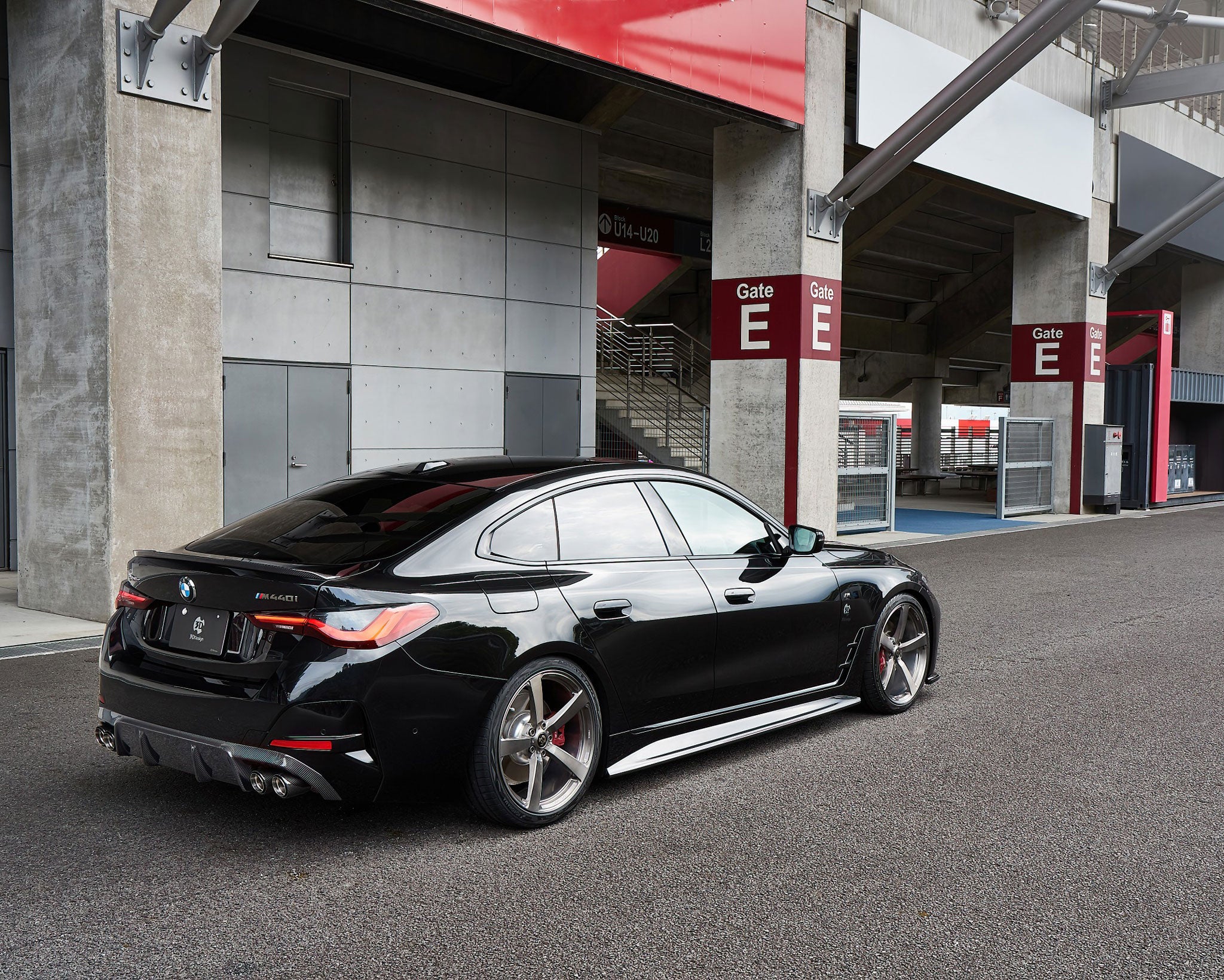 3ddesign BMW G26 4-serie gran coupe rearquarter view