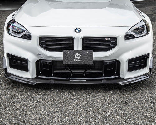 3ddesign BMW G87 m2 frontview spoiler canards carbon