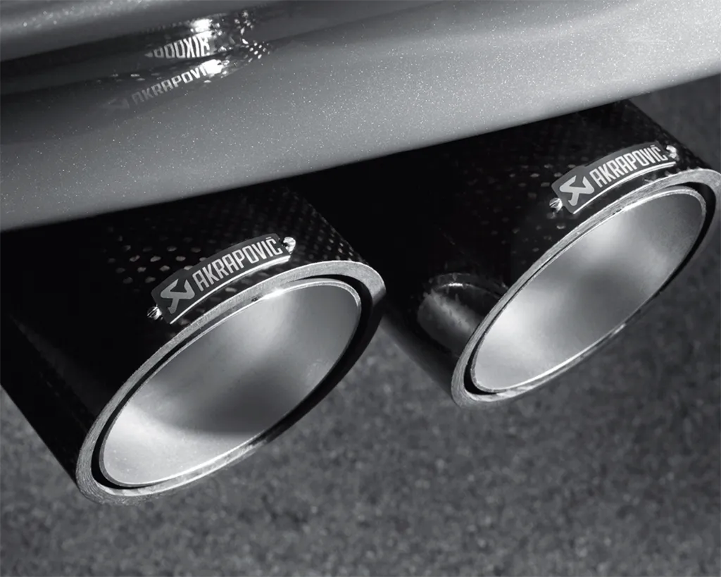 Akrapovic carbon tailpipes BMW m-coupe E82