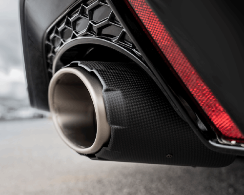 Akrapovic exhaust Audi RS6 C8 PERFORMANCE 2024+ carbon fiber tailpipes