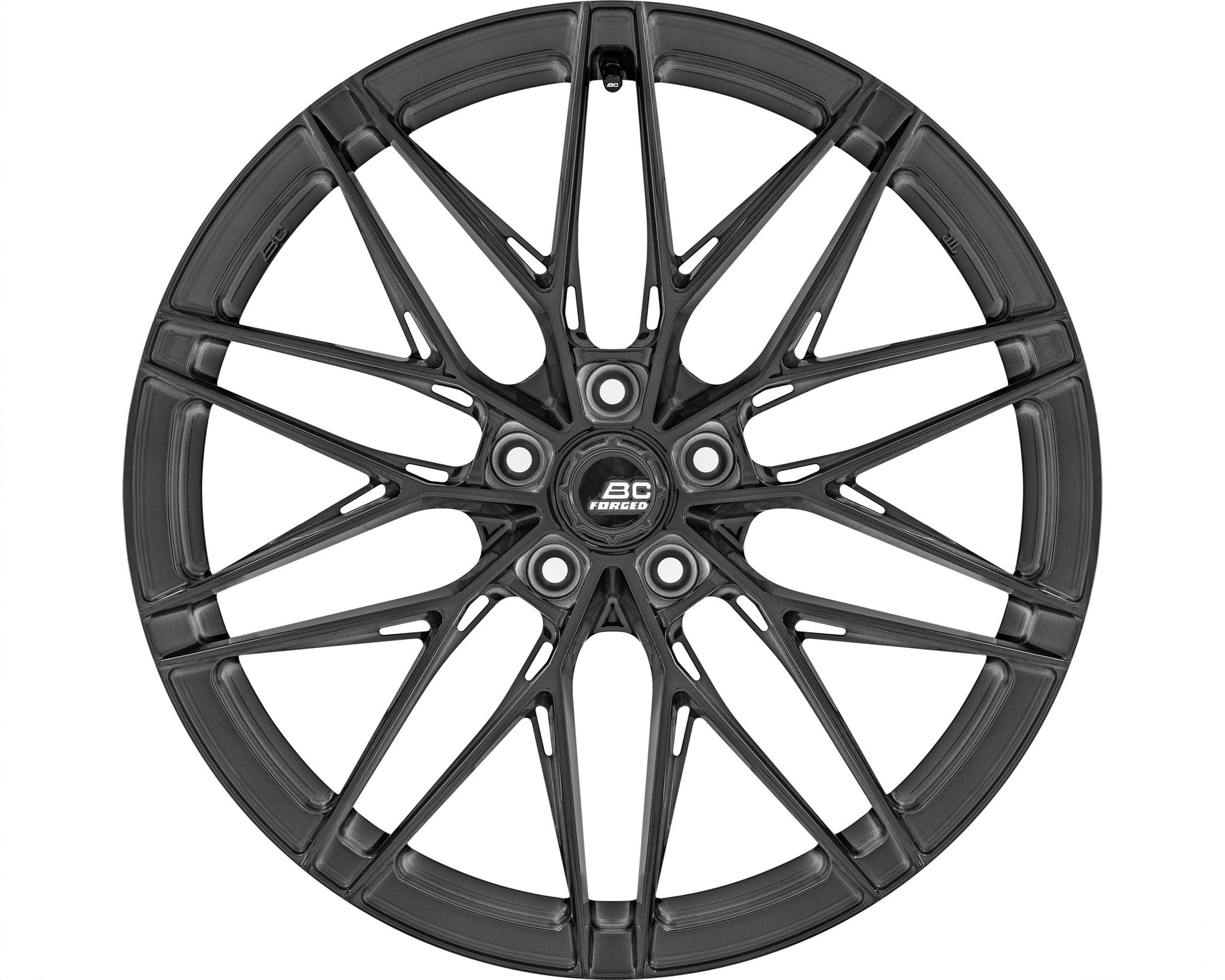 BC Forged EH675 dark brushed black frontview