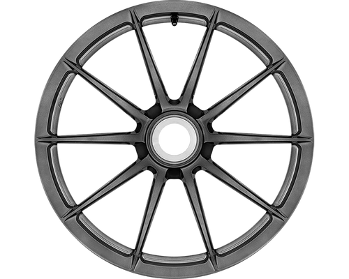 BC Forged ACL10 Centerlock brushed black 10-spoke wheel design