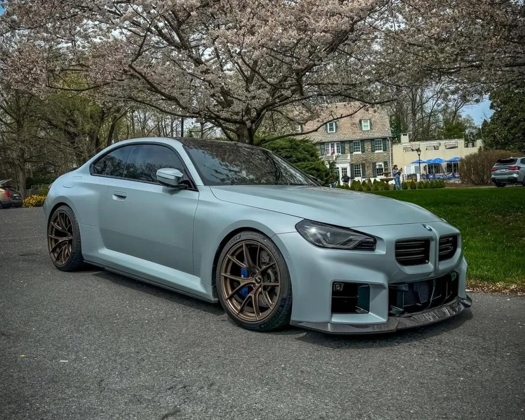 BMW G87 M2 with 19"/20" APEX VS-5RS Wheels in Satin Bronze
Front 19/20x10" ET12 5x112
Rear 19/20x11" ET18 5x112