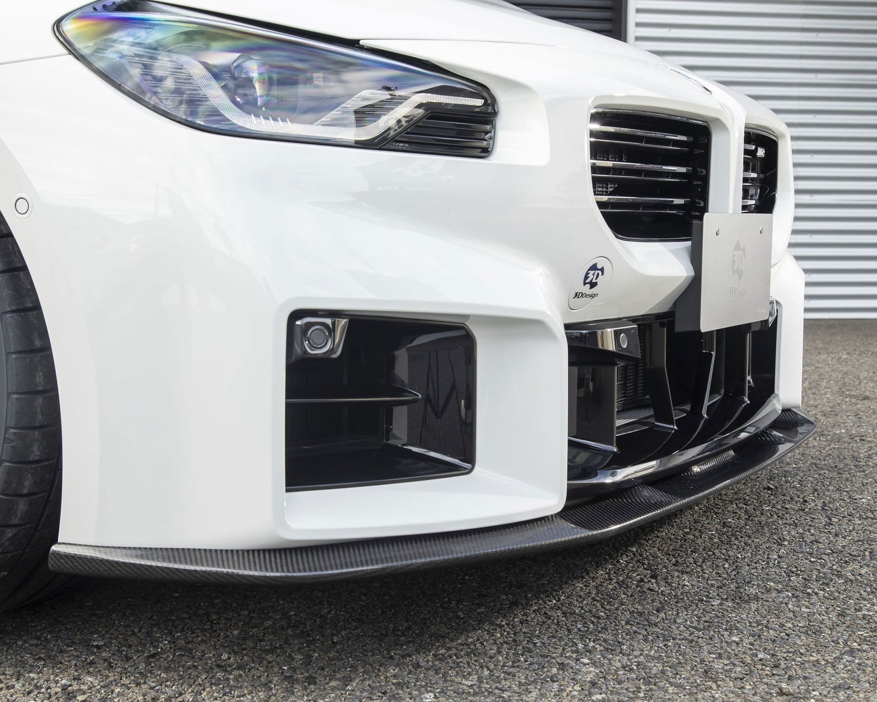 BMW G87 M2 3ddesign front spoiler carbon detail