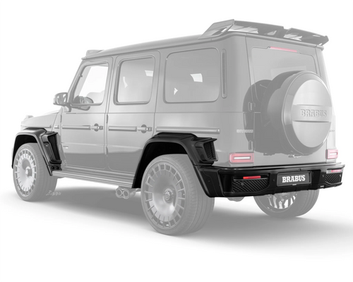 Brabus widestar mercedes g63 w465 bumpers highlighted 3/4 rear