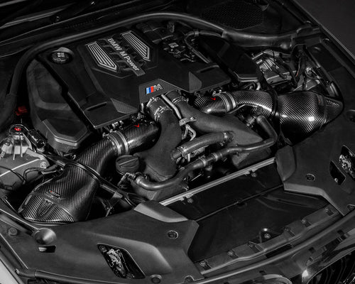 Eventuri BMW F90 M5 M8 Turbo Inlets installed