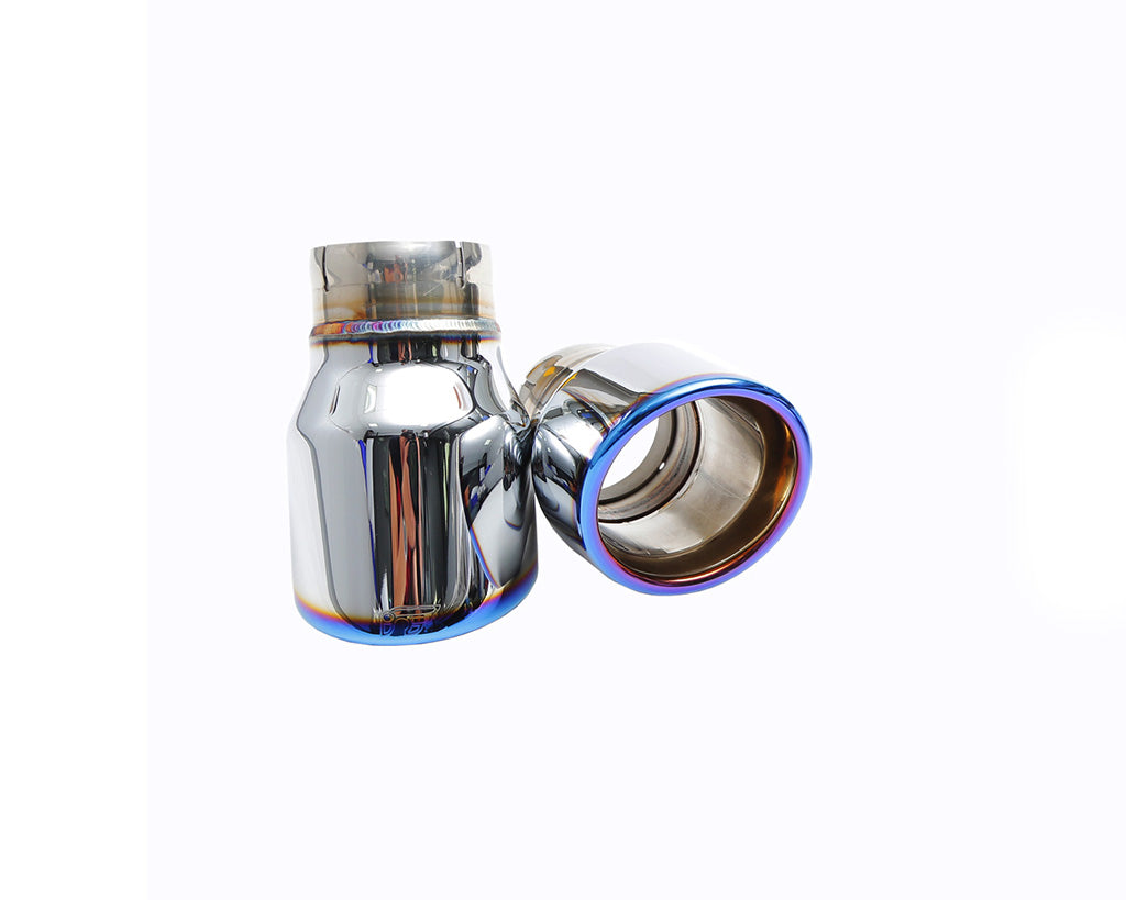 IPE titanium blue tailpipes VW Golf MK7 GTi