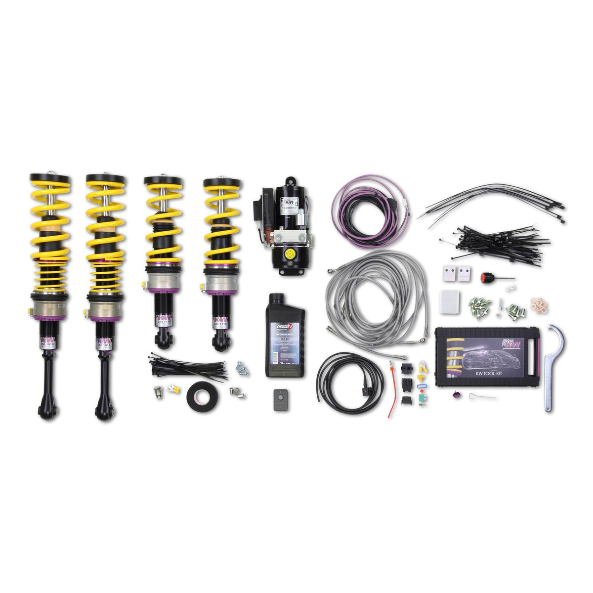 KW HLS 4 (Hydraulic Lift System) including KW inox v3 coilover kit