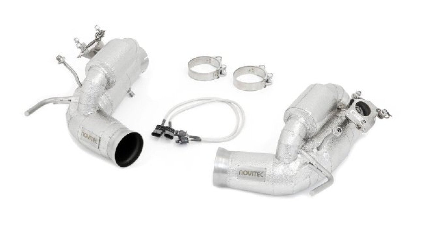 NOVITEC POWER OPTIMIZED EXHAUST SYSTEM WITH FLAP-REGULATION, COMPLETE HEAT-PROTECTED
