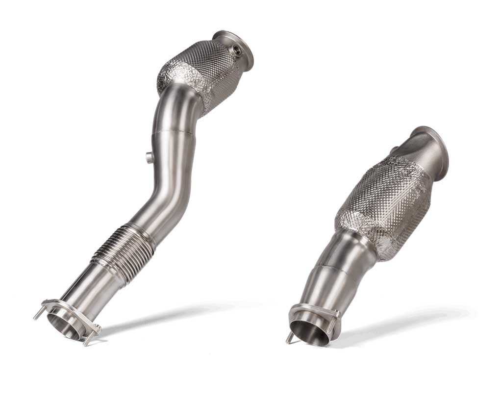 Akrapovic catted downpipes BMW G87 M2