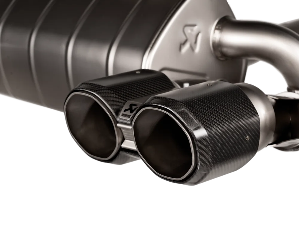 Akrapovič octagonal carbon tailpipes for BMW M2 CS G87
