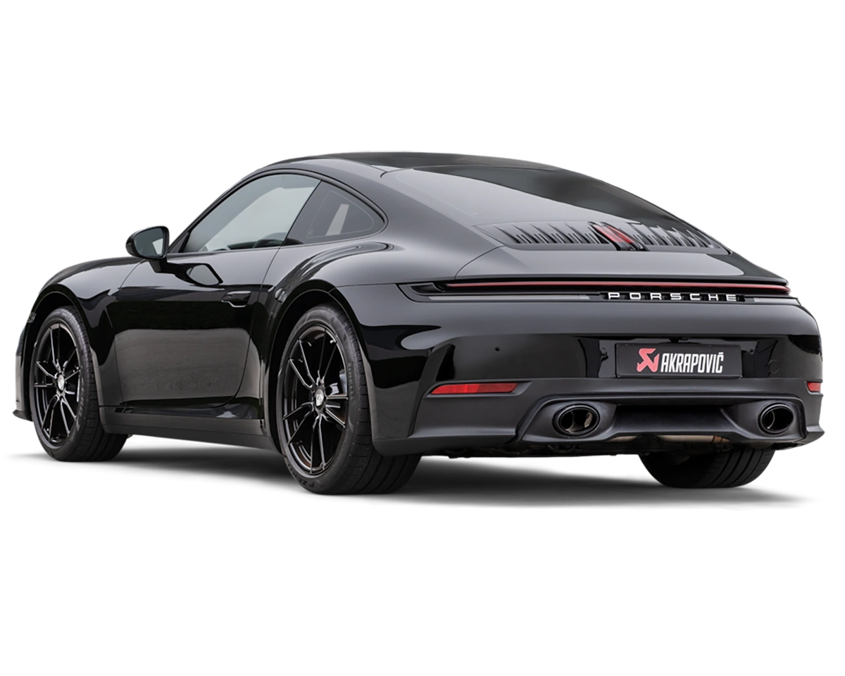 Akrapovič valve-controlled exhaust installed on Porsche 911 992.2