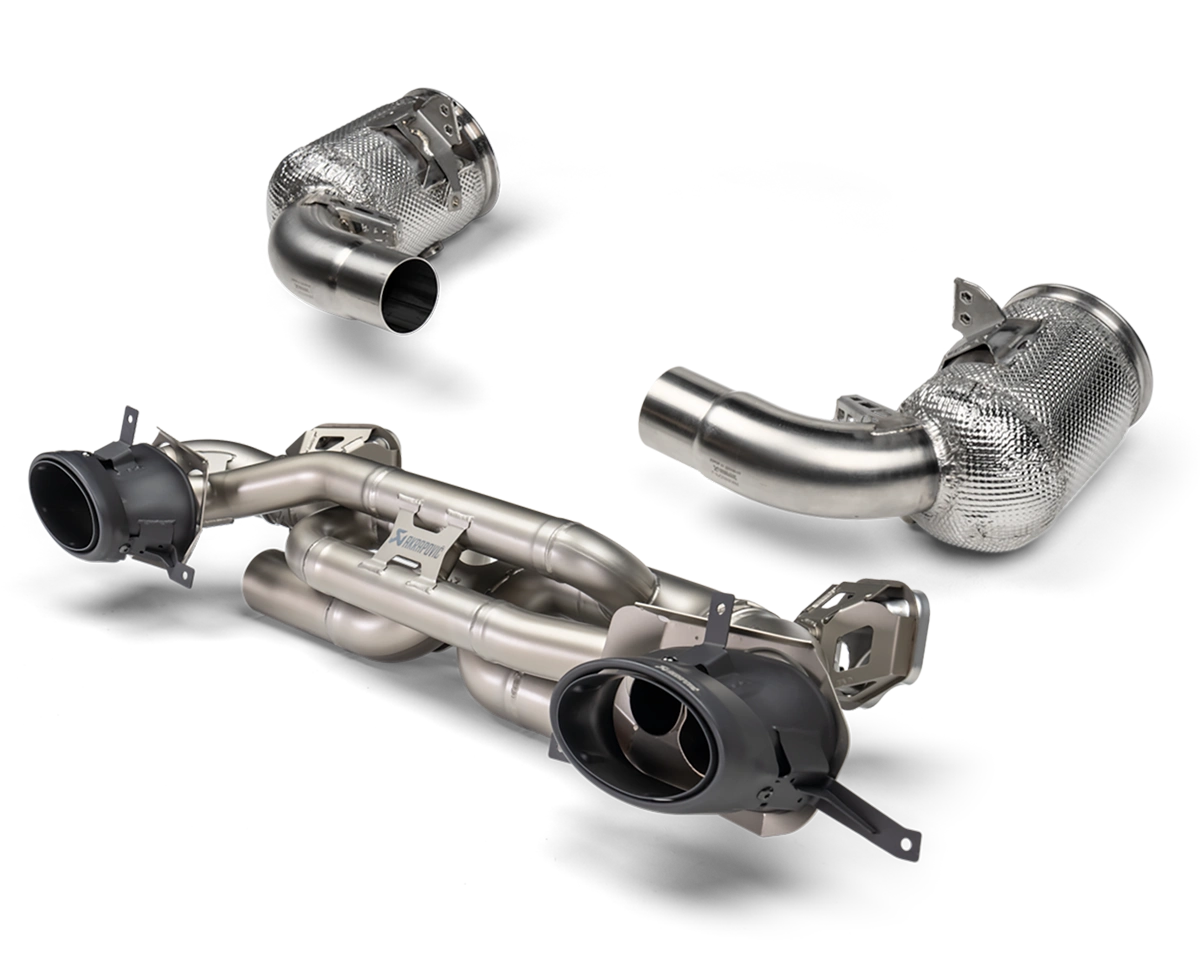 akrapovic slip-on titanium complete with linkpipes Porsche 992.2 Carrera